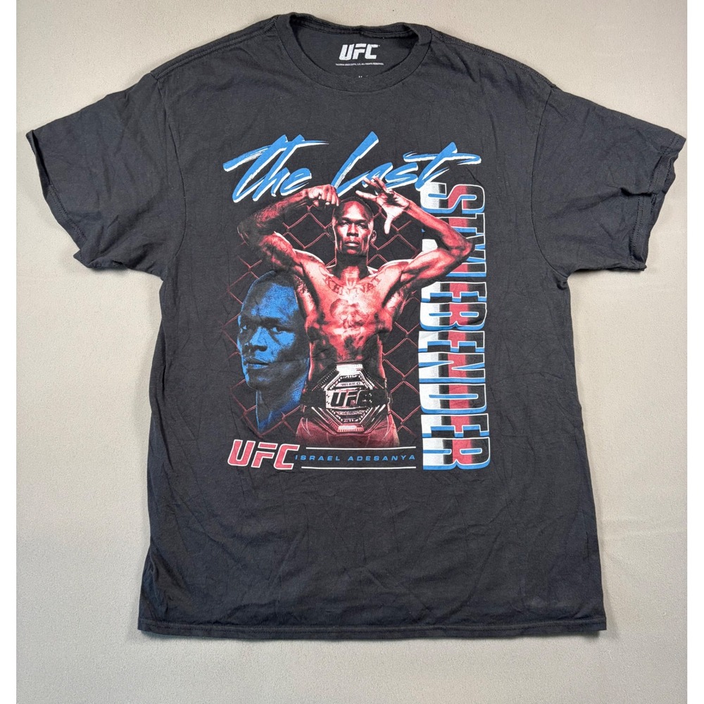 UFC Israel Adesanya The Last Stylebender Graphic T-Shirt Black Mens Medium
